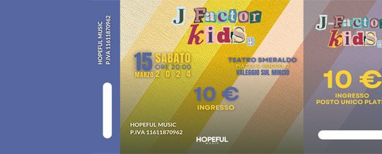 J-Factor Kids 4 |  Ingresso Teatro